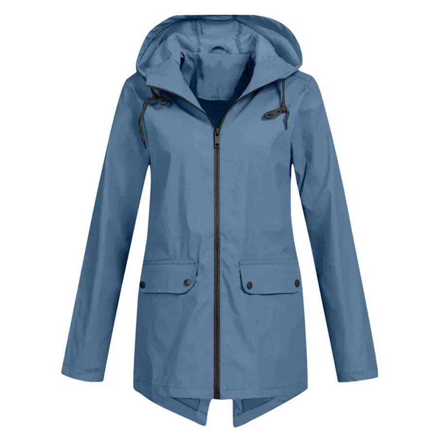 Waterdichte trenchcoat - stijlvolle dames waterdichte jas met rits