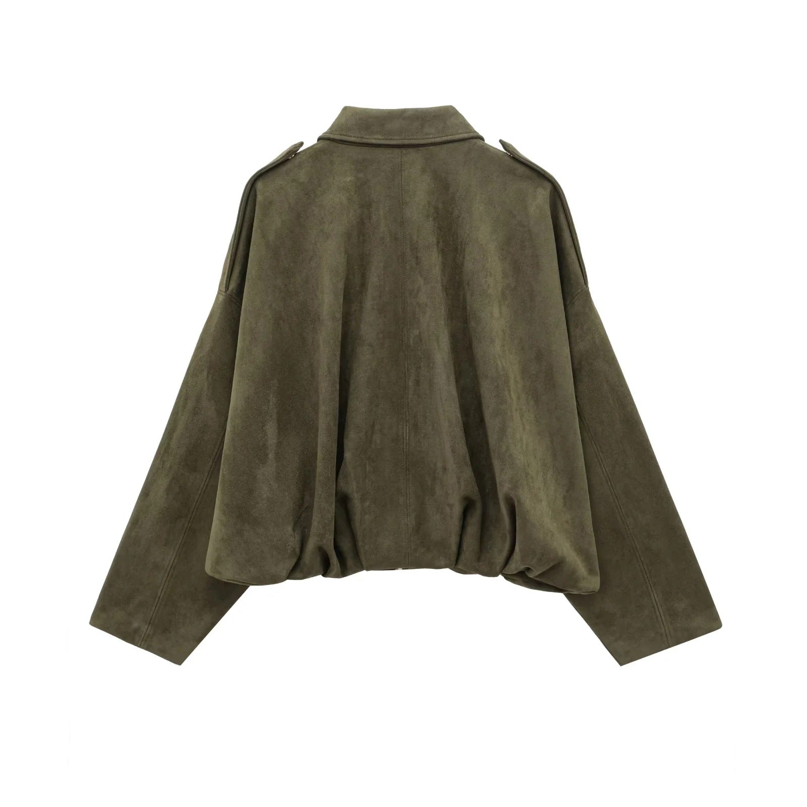 Dames oversized jas - luxueuze suede layering voor casual uitjes