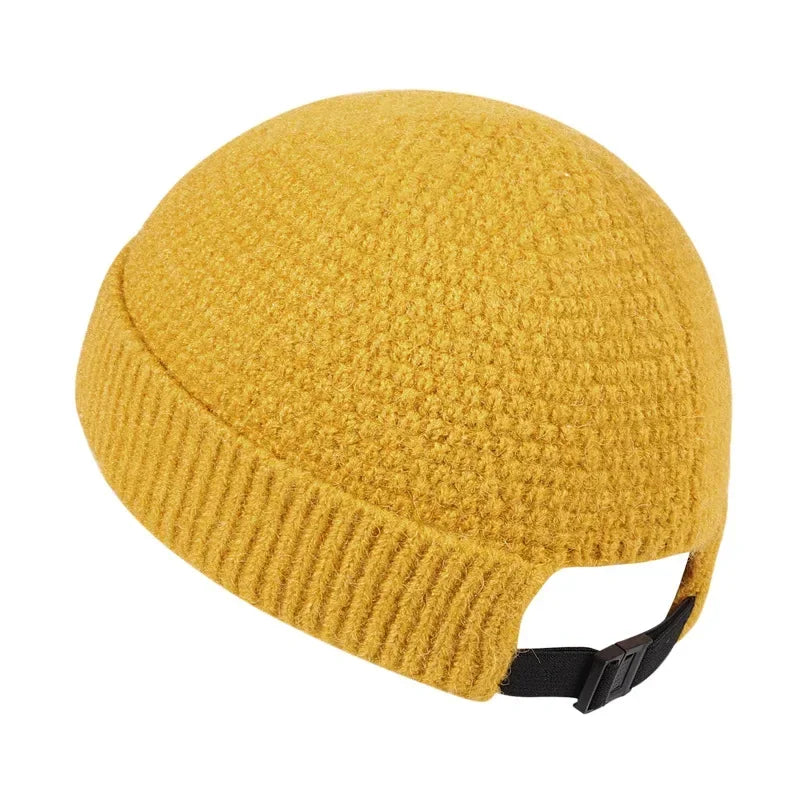 Gebreide beanie - uniseks textuurwollen muts voor dames