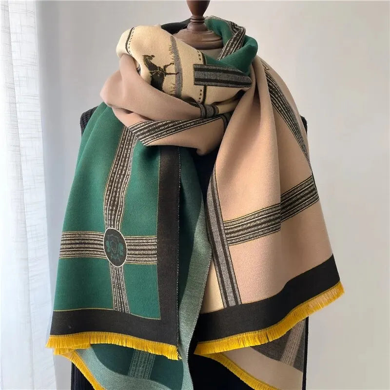 Luxe kasjmier sjaal - elegante dameswrap