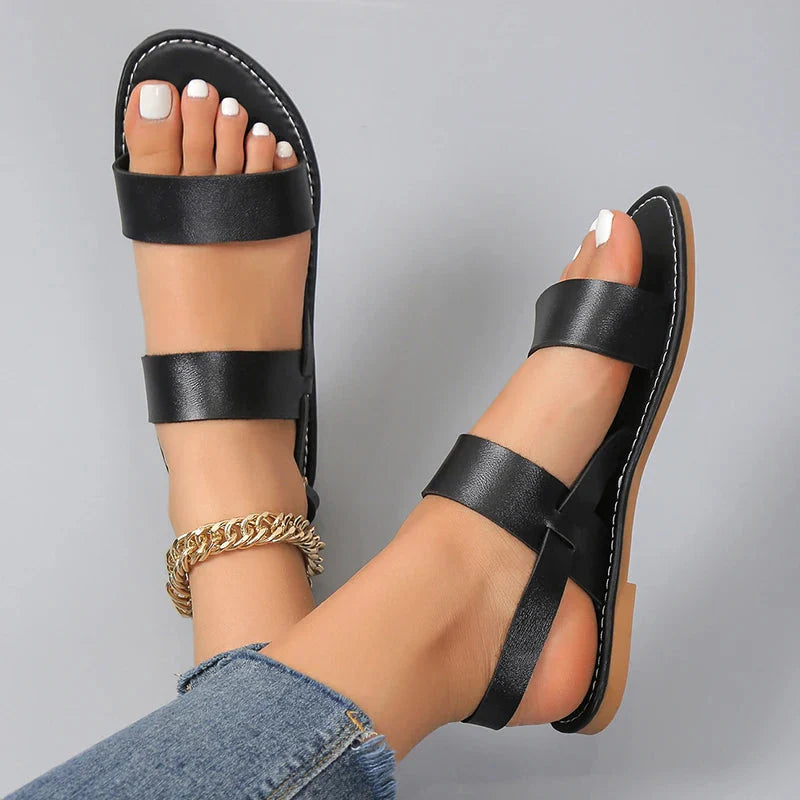 Elegante leren sandalen