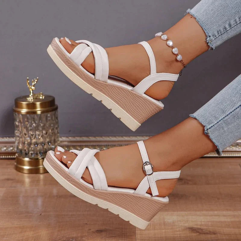 Comfortabele Sleehak Sandalen