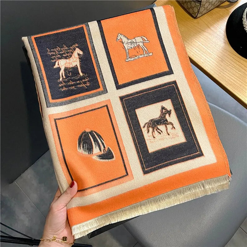 Luxe sjaal - stijlvolle oversized wrap voor dames