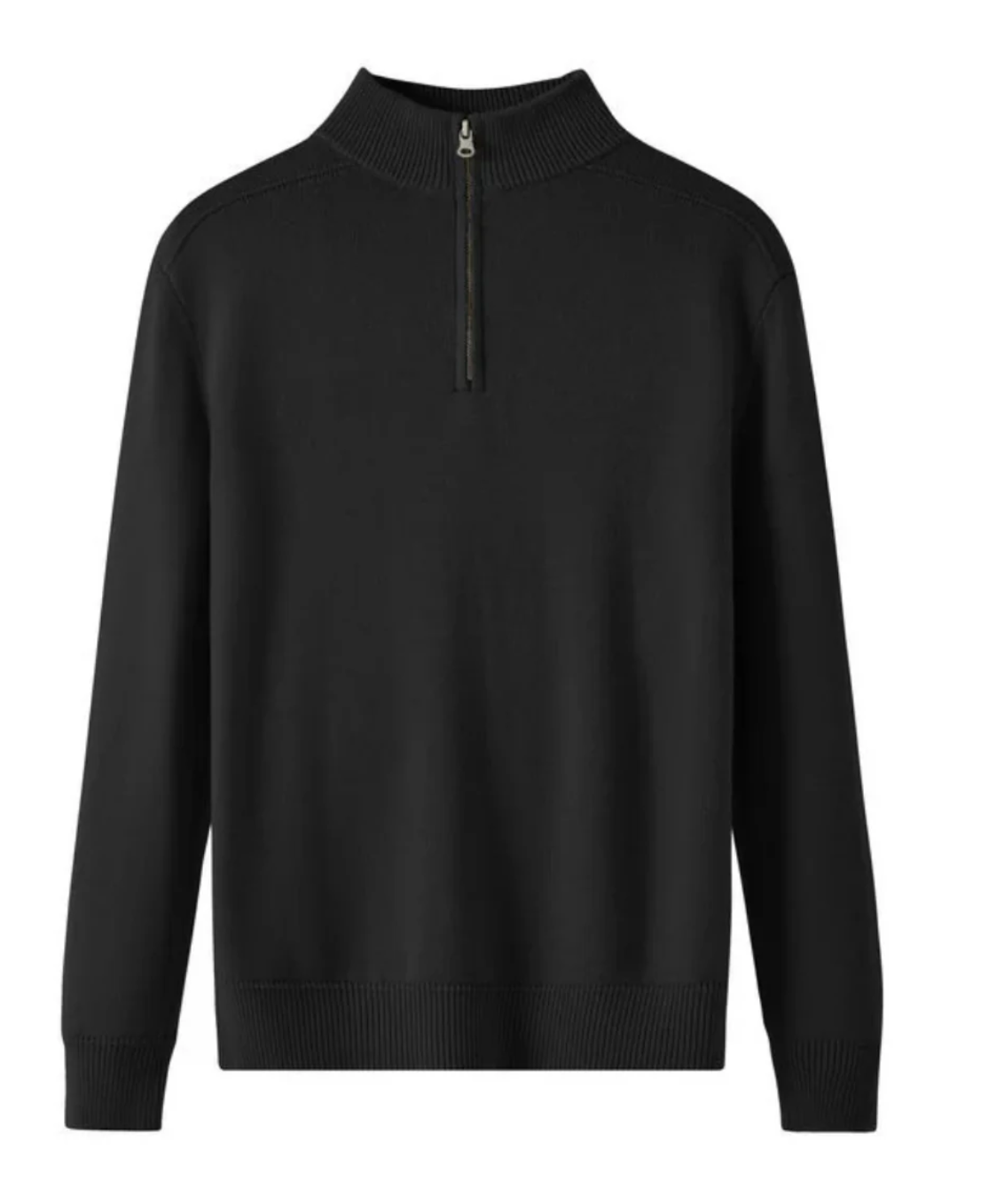Genève Merino Wol Quarter Zip Sweater