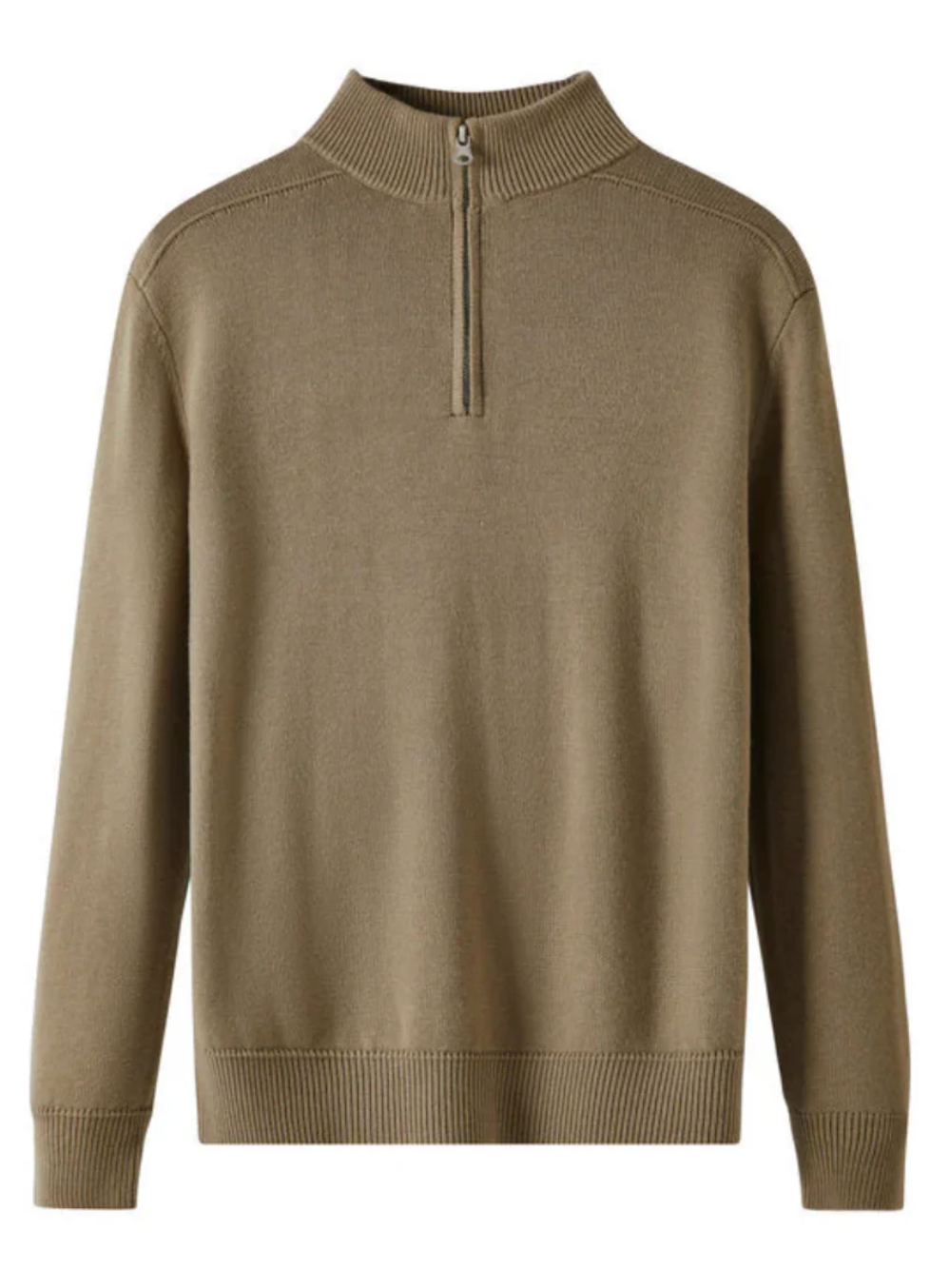 Genève Merino Wol Quarter Zip Sweater
