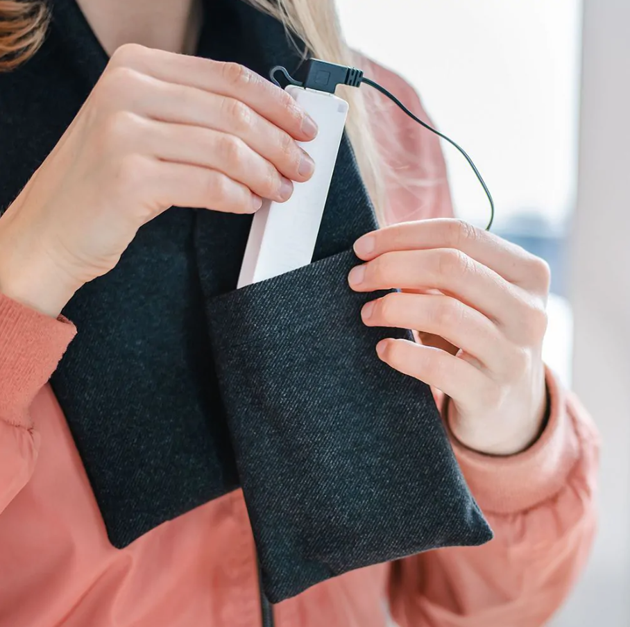 Verwarmde sjaal - stijlvolle thermische dames nekwarmer