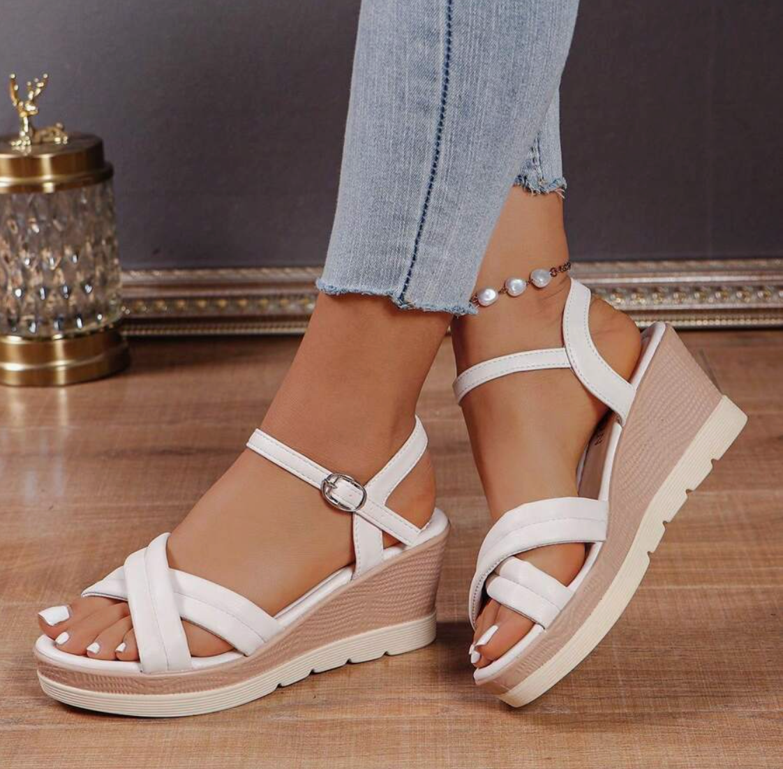 Comfortabele Sleehak Sandalen