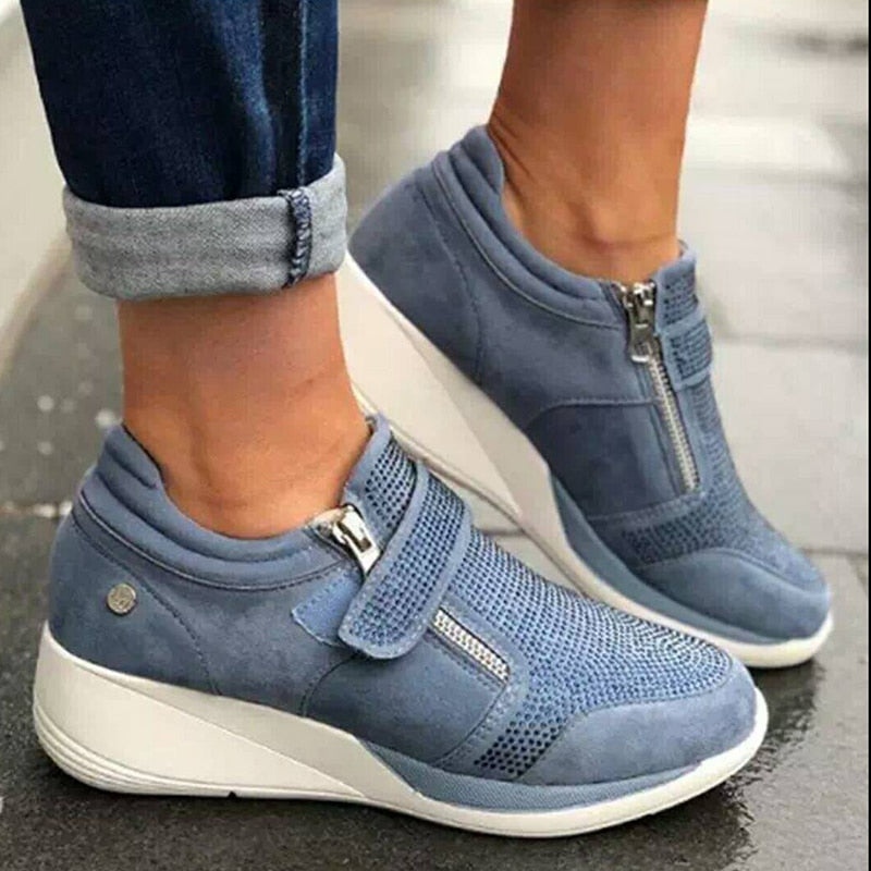 Handige instap sneakers - fijne damesschoenen