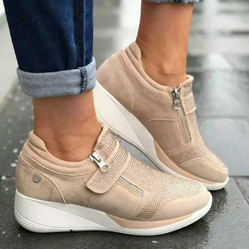 Handige instap sneakers - fijne damesschoenen