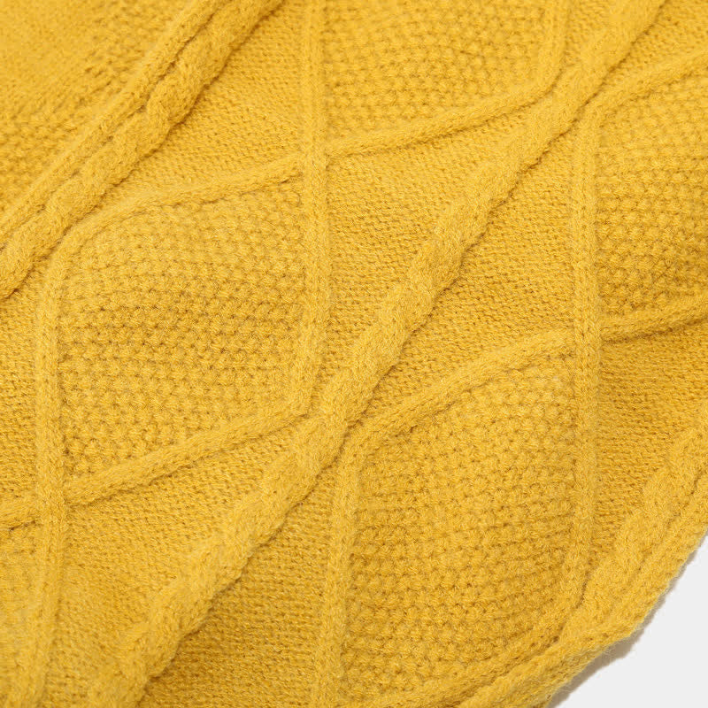 3-delige gebreide accessoireset - stijlvolle dames muts, sjaal en handschoenen