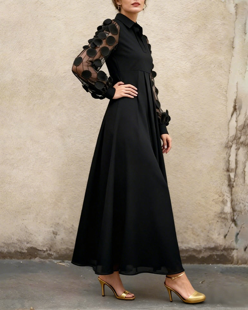 Elegante Modieuze Jurk Met V-Hals