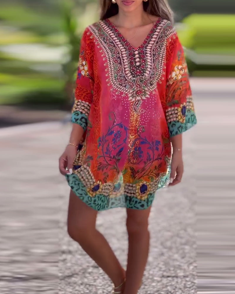 Blouse Etnisch Patroon