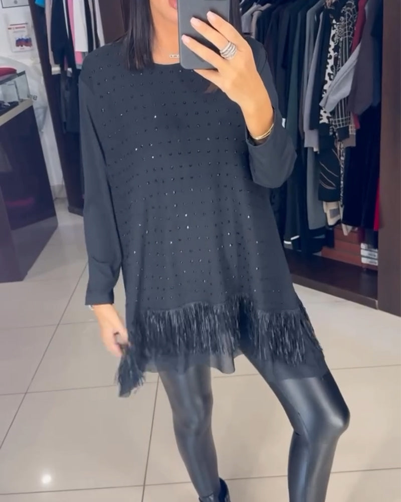 Hem Top Mode Strasssteen