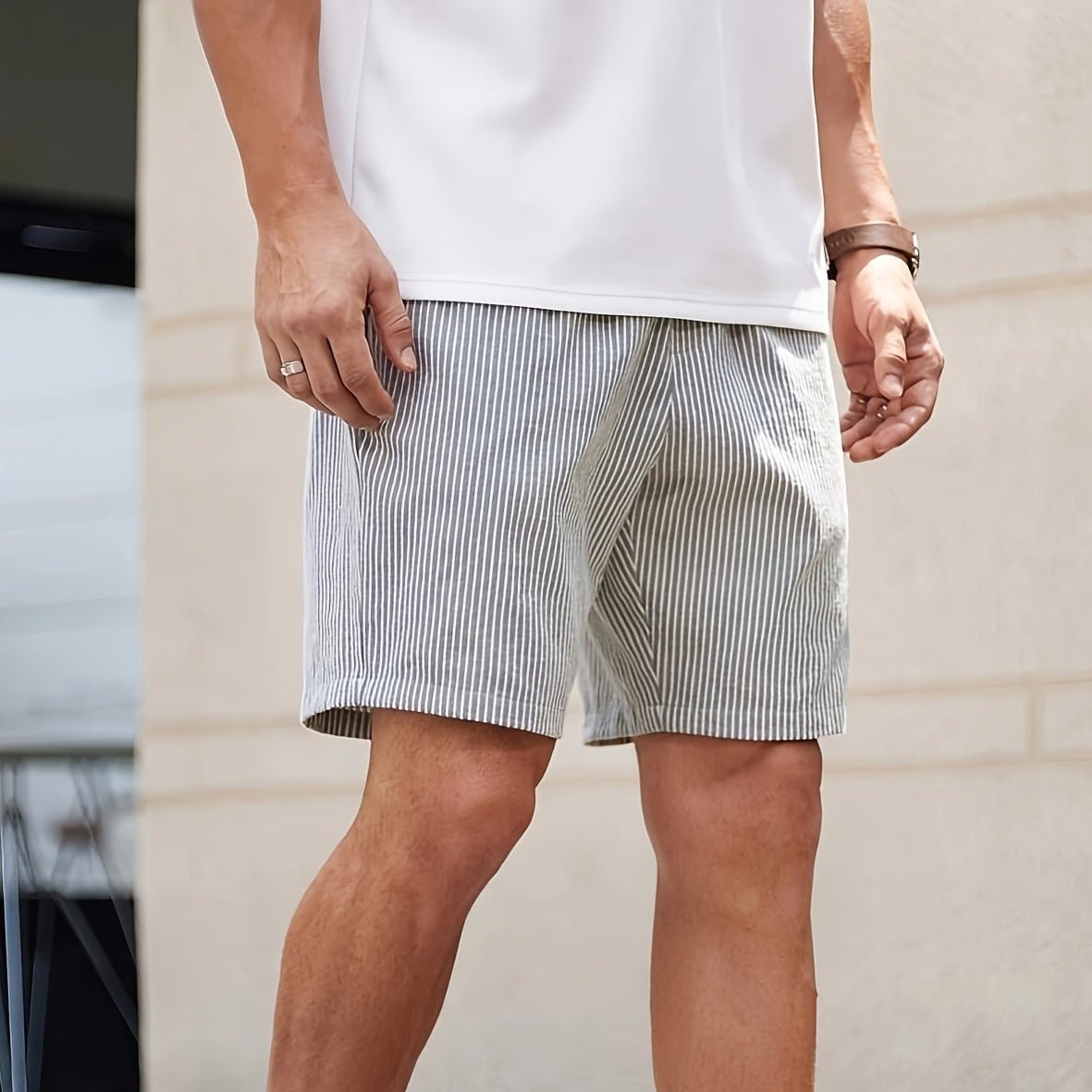 Alvento Gestreepte Korte Broek