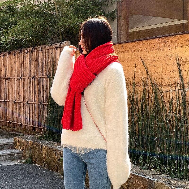 Chunky gebreide sjaal - winterse dames sjaal