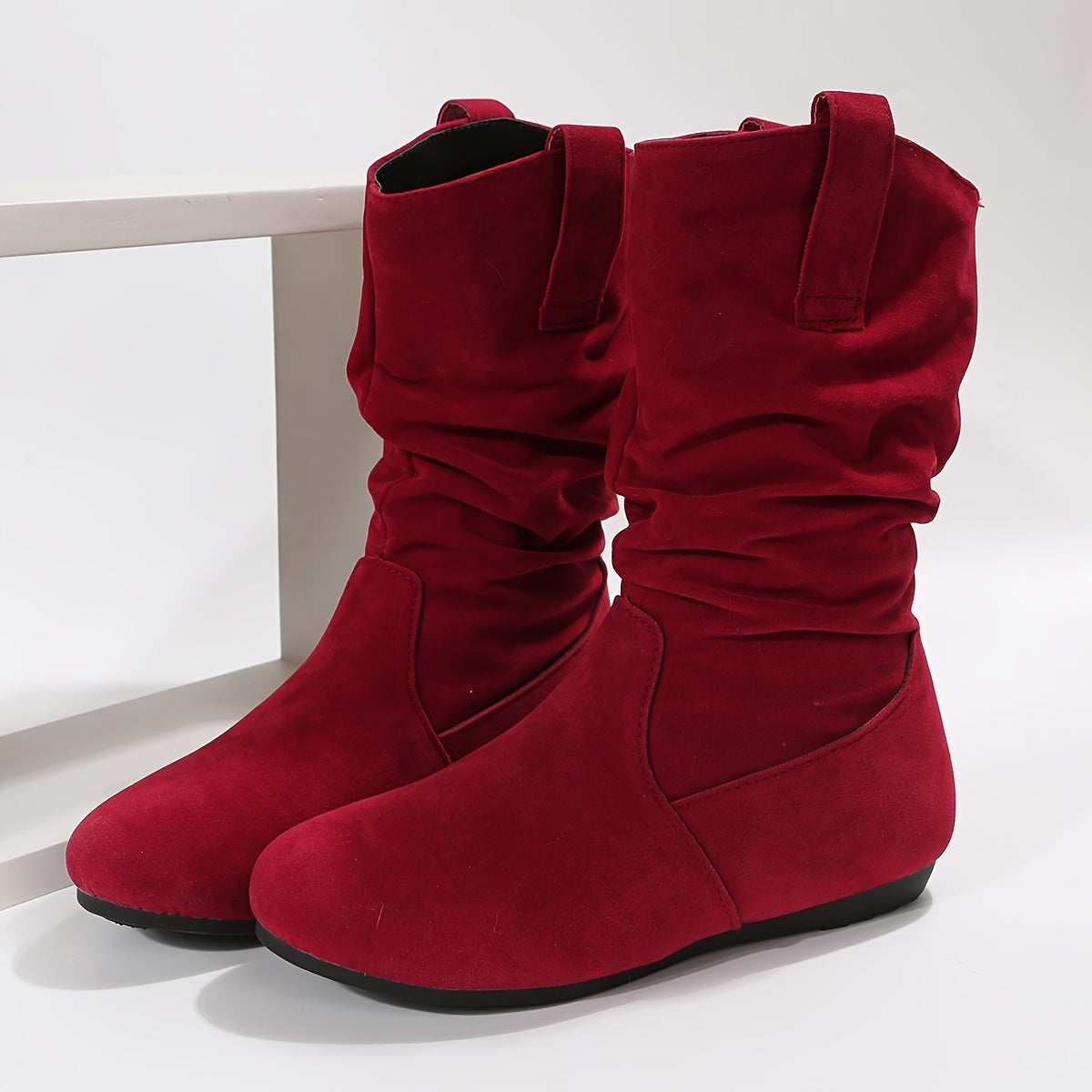 Gezellige enkellaarsjes - stijlvolle dames suède slouchy boots