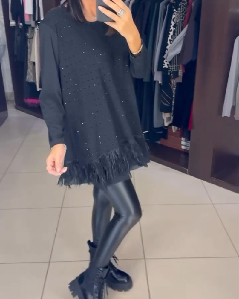 Hem Top Mode Strasssteen