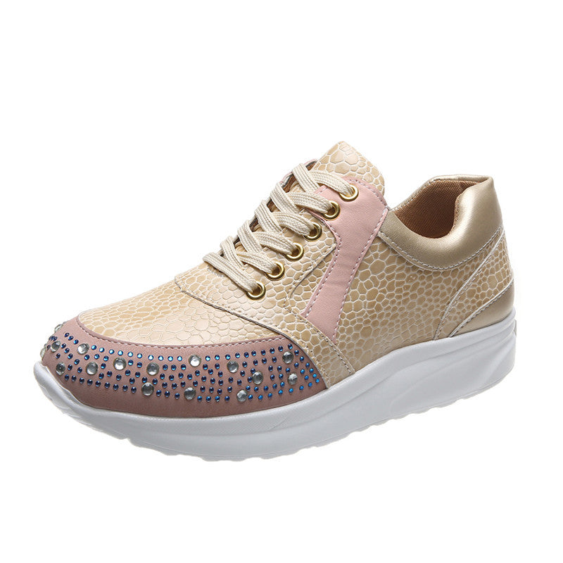 Dames casual sneakers - gezellige veterschoenen voor alledag