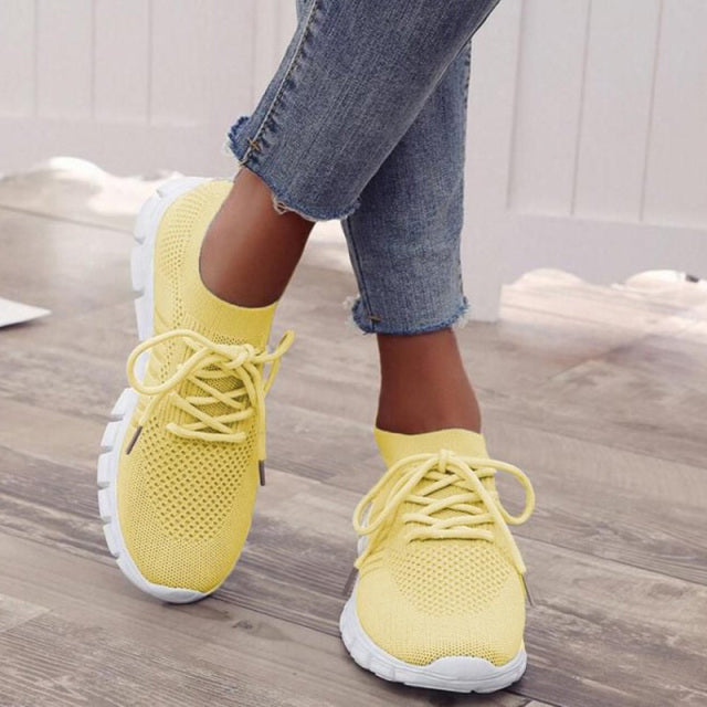 Dames sneakers - lichtgewicht ademende schoenen met flexibele zool