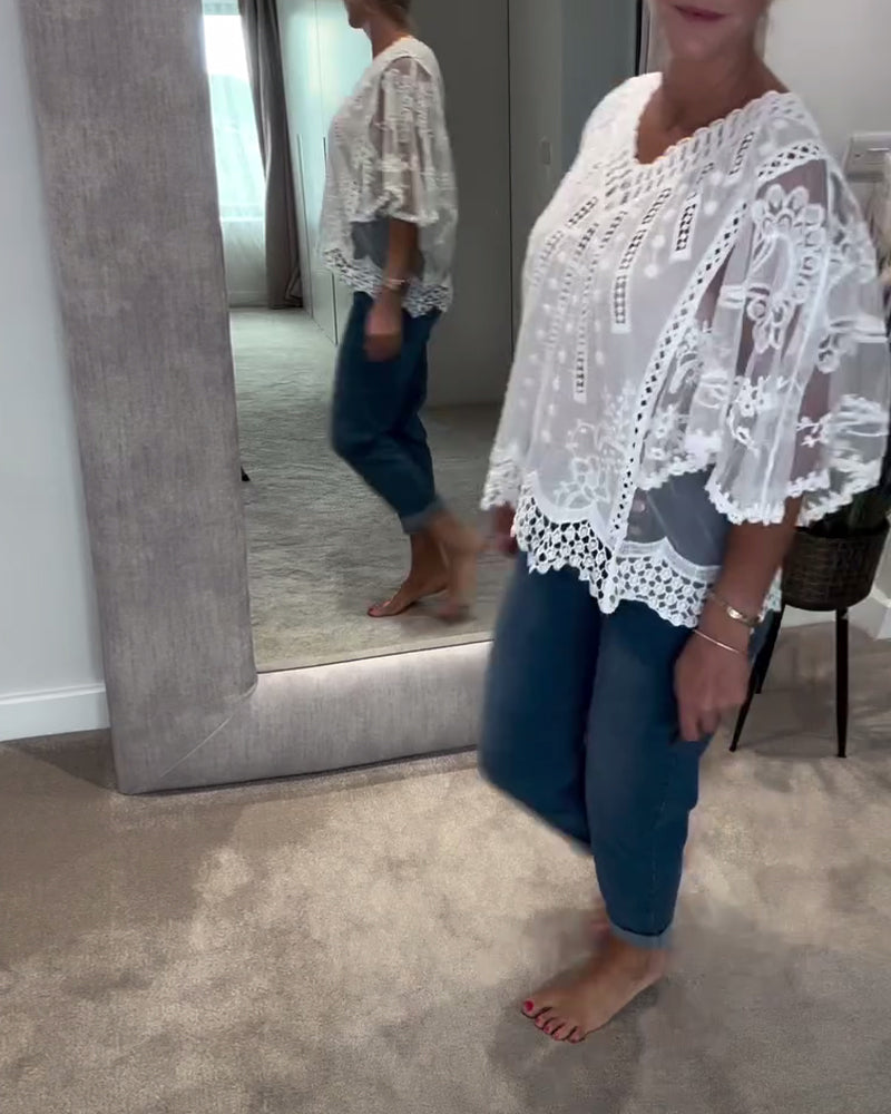 Blouse V-Hals Stijlvol