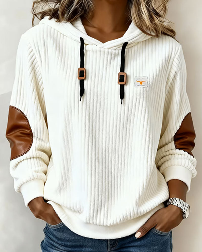 Casual Hoodie Met Colorblocking