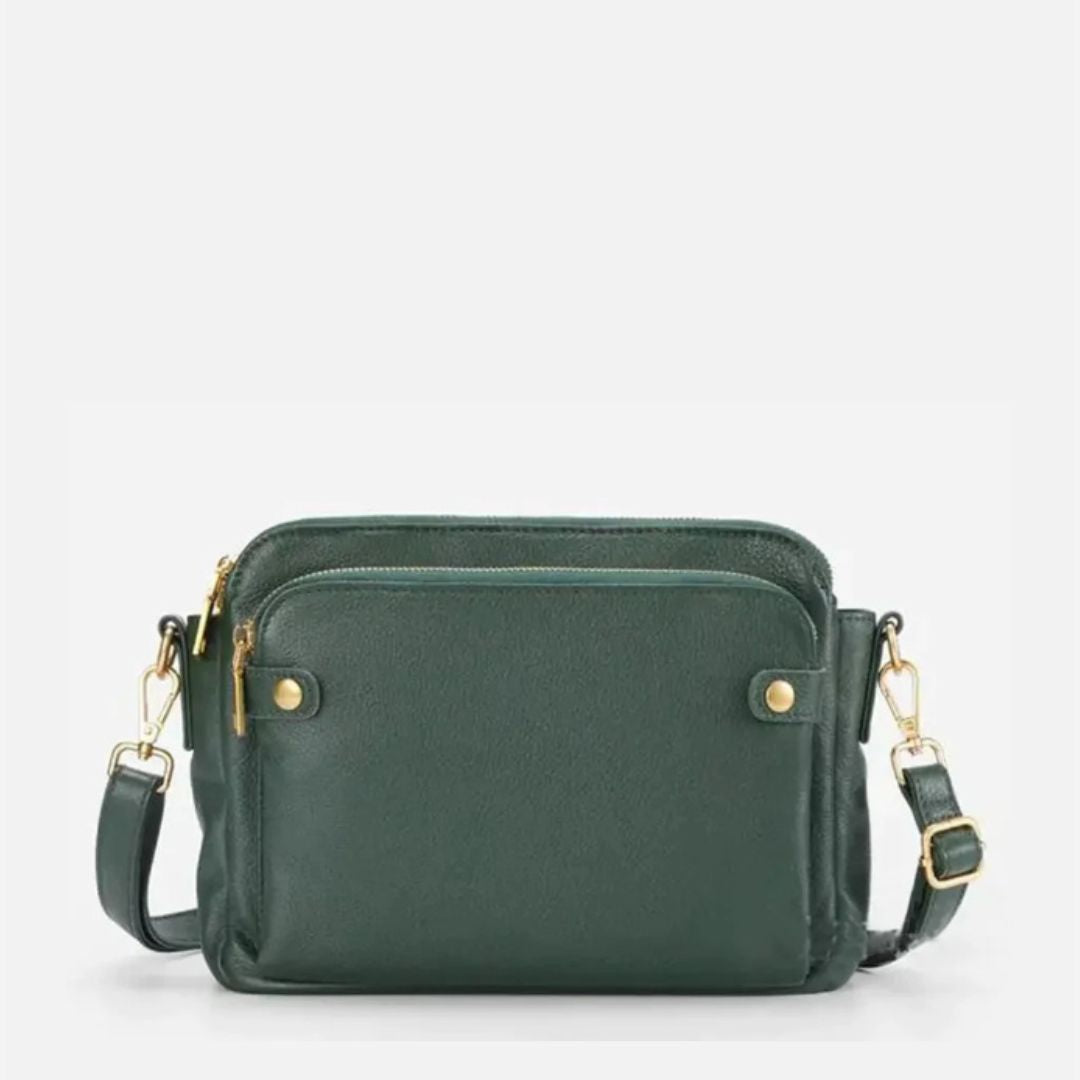 Leren schoudertas - stijlvolle messenger bag voor vrouwen