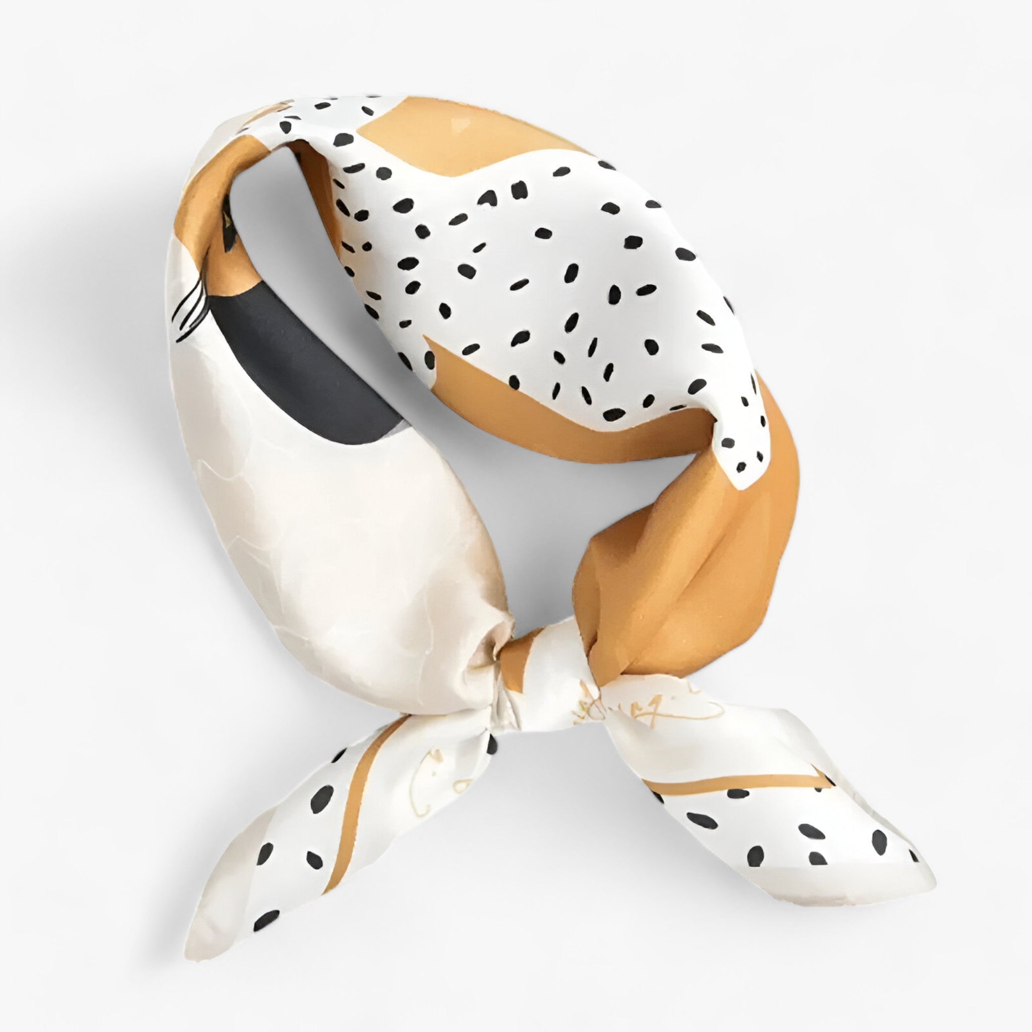 Zijde sjaal - elegante gedessineerde damesaccessoire