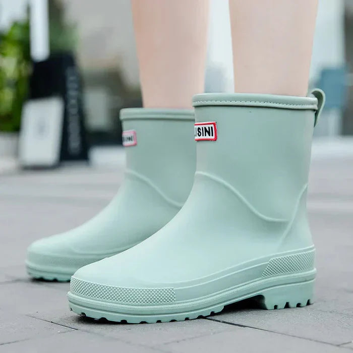 Waterproof enkellaarsjes - duurzame dames regenlaarzen