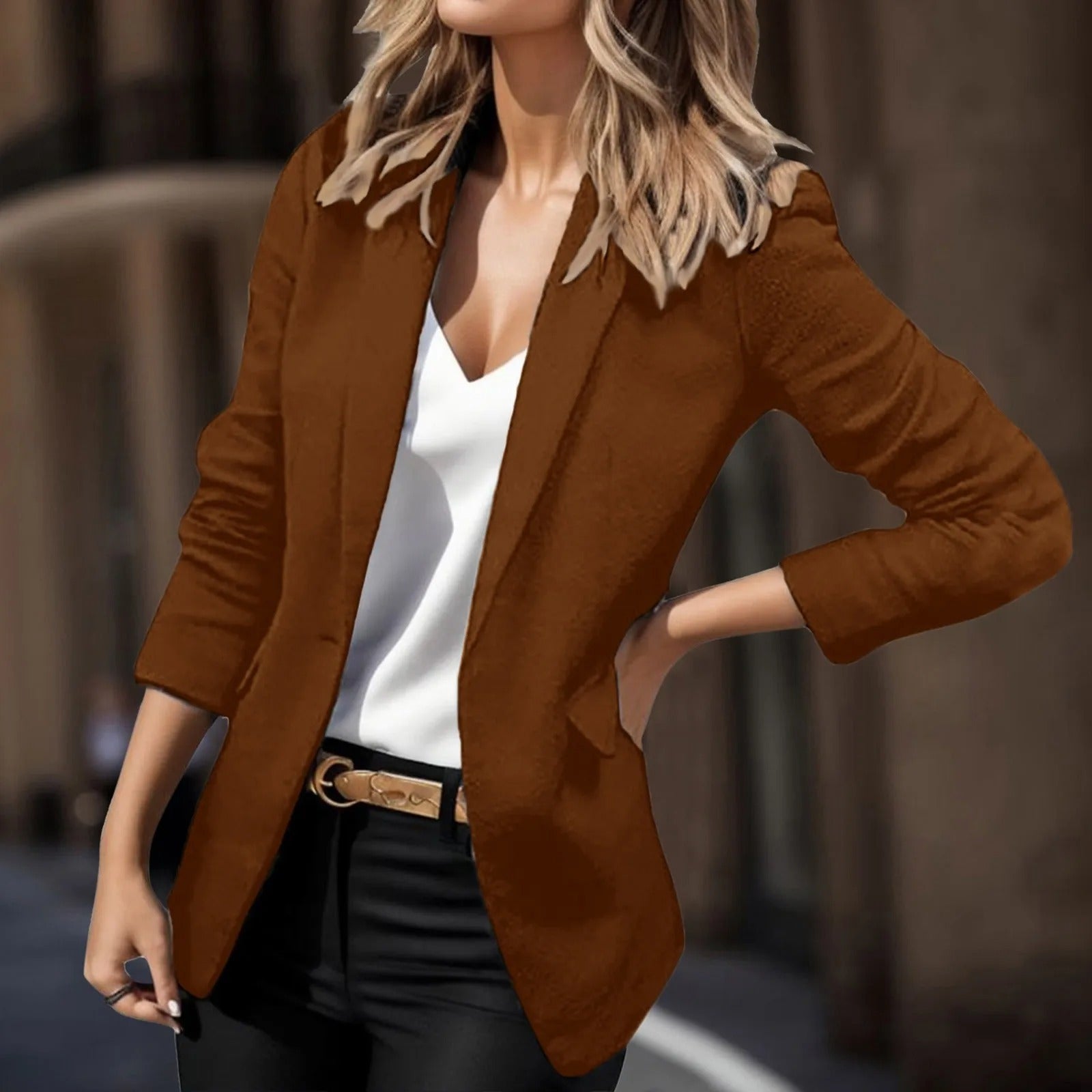 Chique dames blazer - tailored jack voor verzorgde kantoor- en casual looks