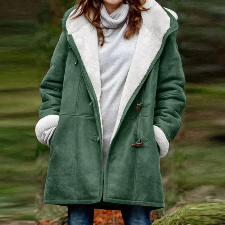 Dames shearling jas - warme en trendy winterjas