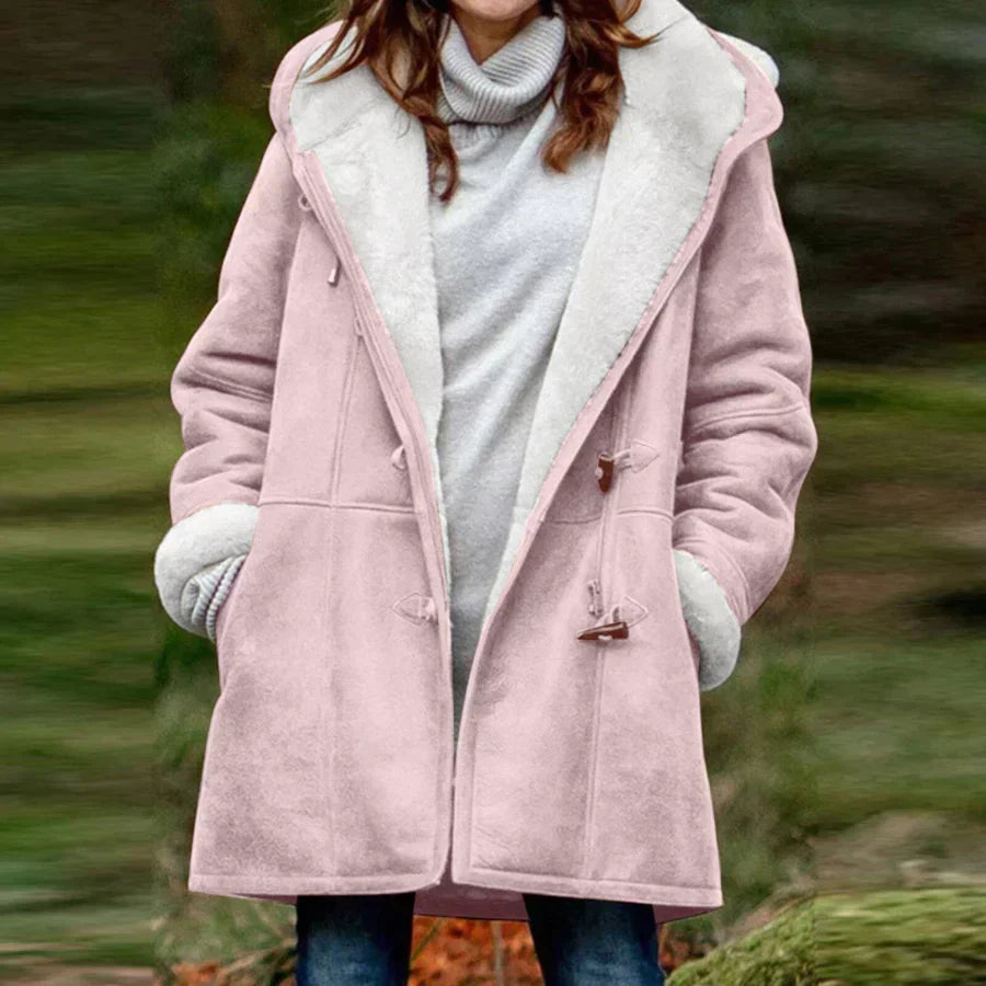 Dames shearling jas - warme en trendy winterjas