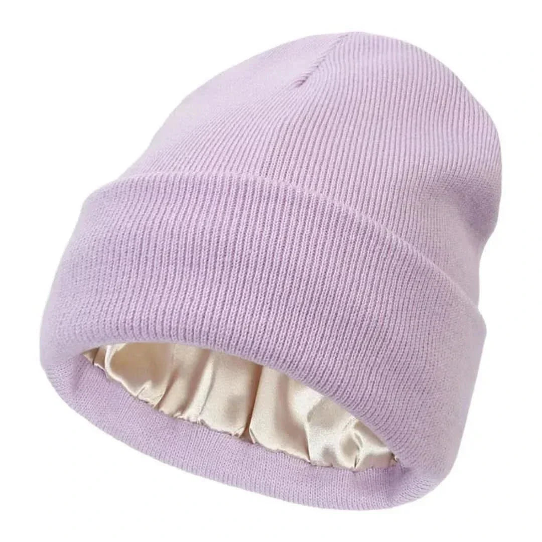 Gebreide beanie - dames zachte stretch wintermuts