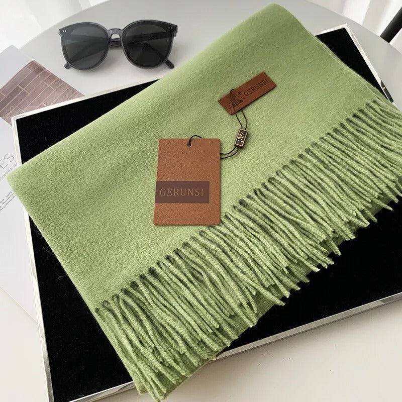 Luxe sjaal - zachte dames fringed omslagdoek